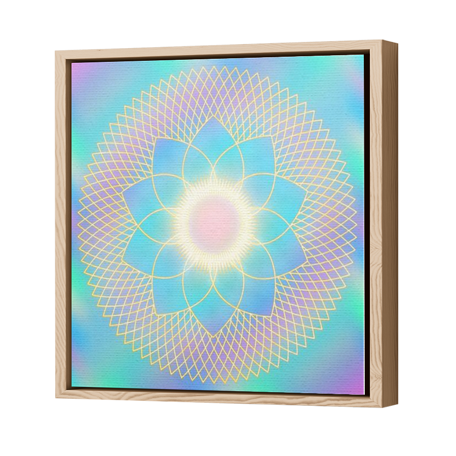 Thumbnail for Canvas - Wood Grain Floating Frame