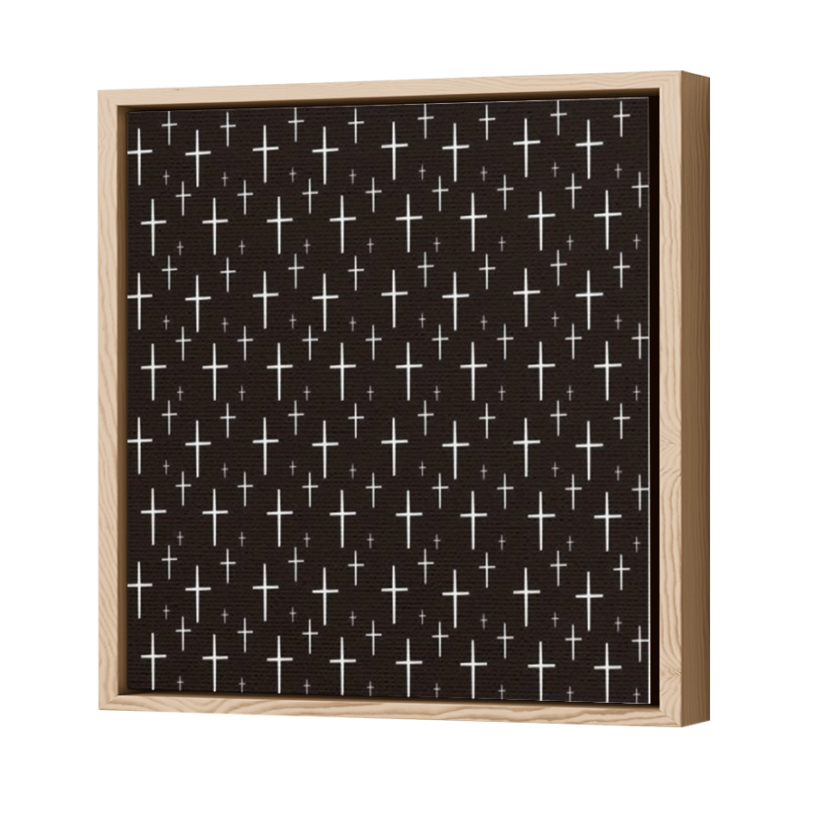 Thumbnail for Canvas - Wood Grain Floating Frame