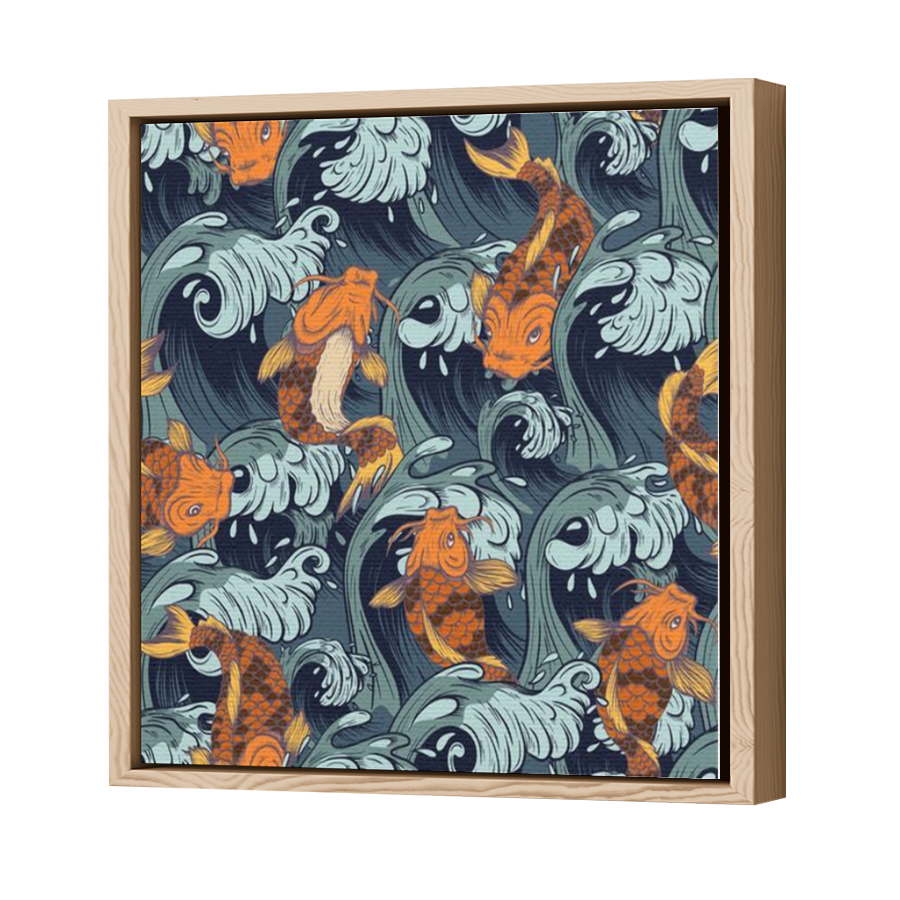 Thumbnail for Canvas - Wood Grain Floating Frame