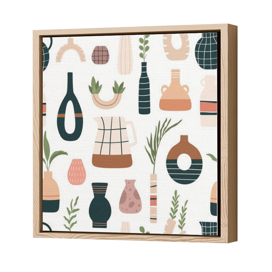 Thumbnail for Canvas - Wood Grain Floating Frame
