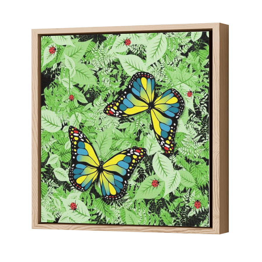 Thumbnail for Canvas - Wood Grain Floating Frame