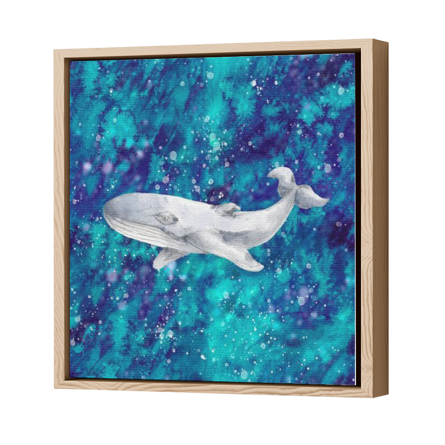 Thumbnail for Canvas - Wood Grain Floating Frame
