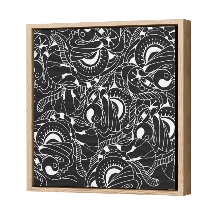 Thumbnail for Canvas - Wood Grain Floating Frame