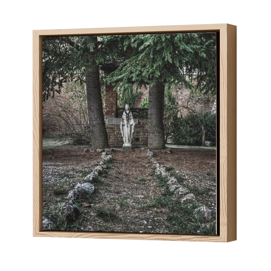 Thumbnail for Canvas - Wood Grain Floating Frame