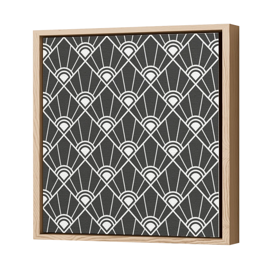 Thumbnail for Canvas - Wood Grain Floating Frame