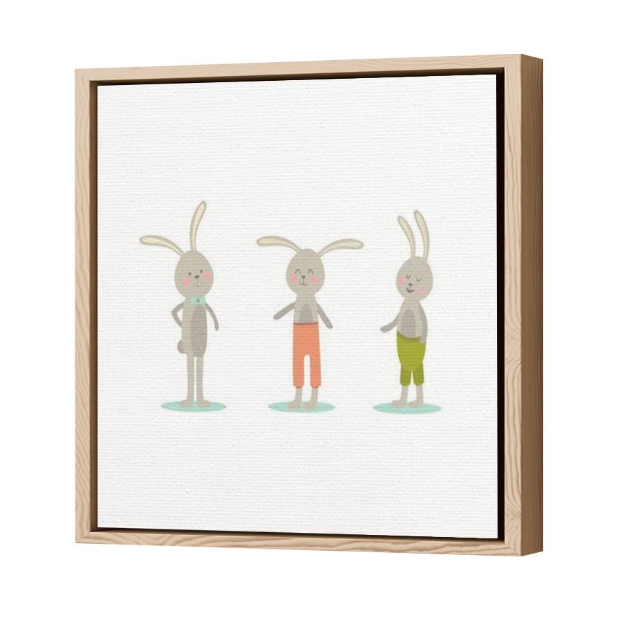 Thumbnail for Canvas - Wood Grain Floating Frame