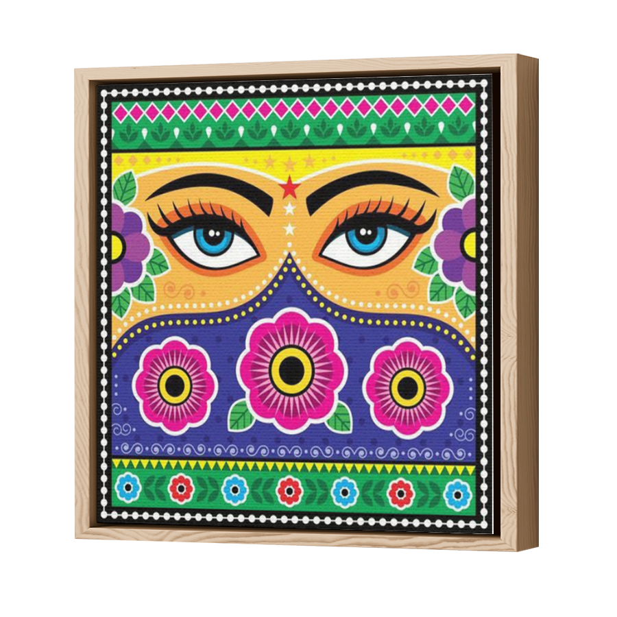 Thumbnail for Canvas - Wood Grain Floating Frame