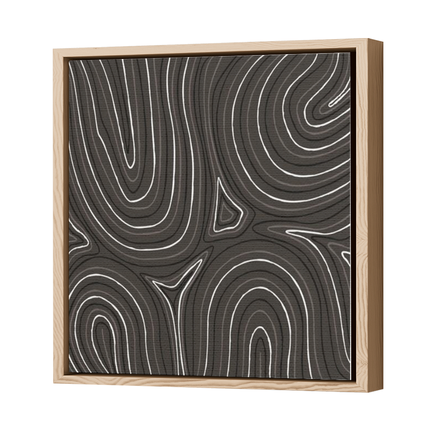 Thumbnail for Canvas - Wood Grain Floating Frame