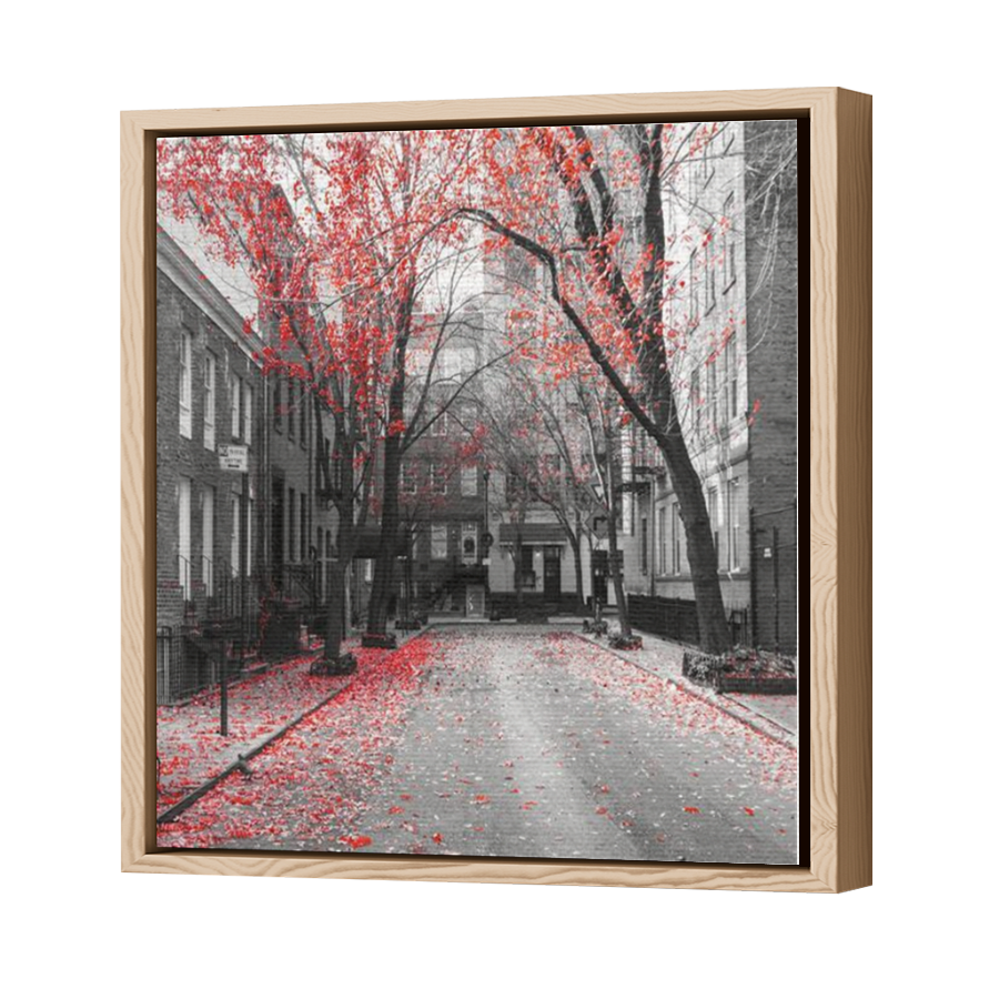 Thumbnail for Canvas - Wood Grain Floating Frame