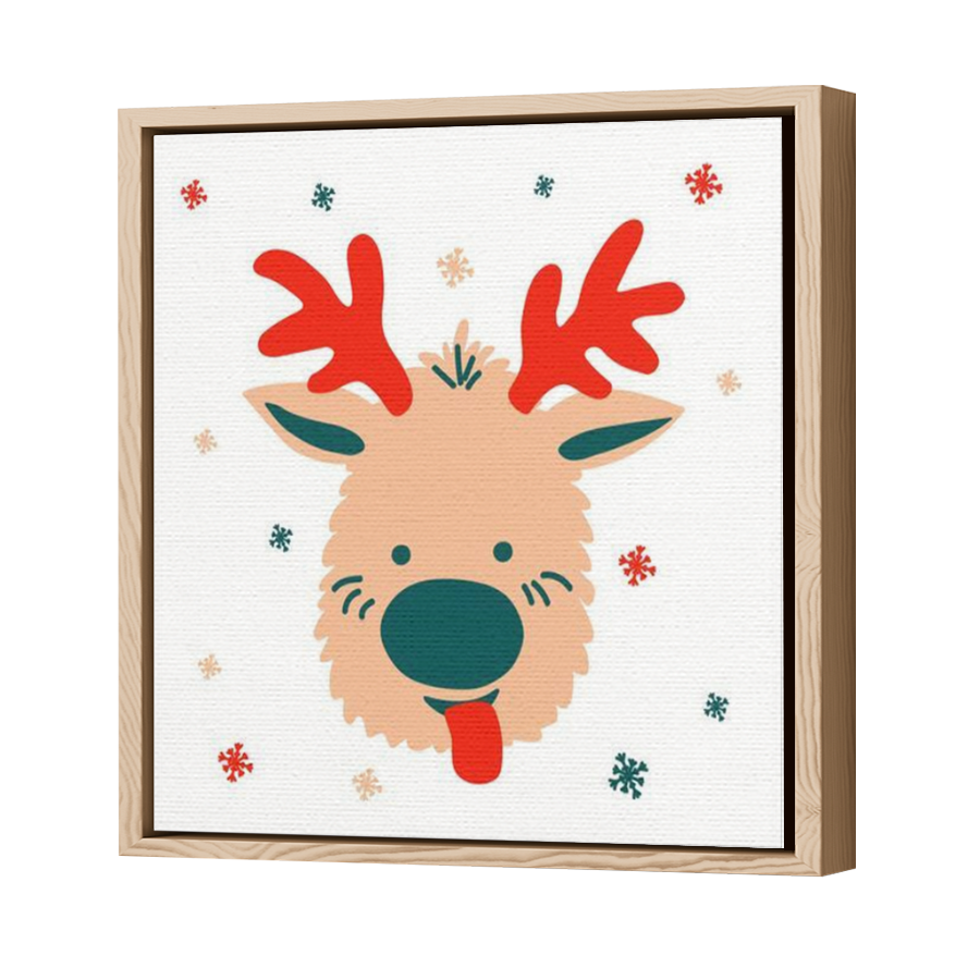 Thumbnail for Canvas - Wood Grain Floating Frame