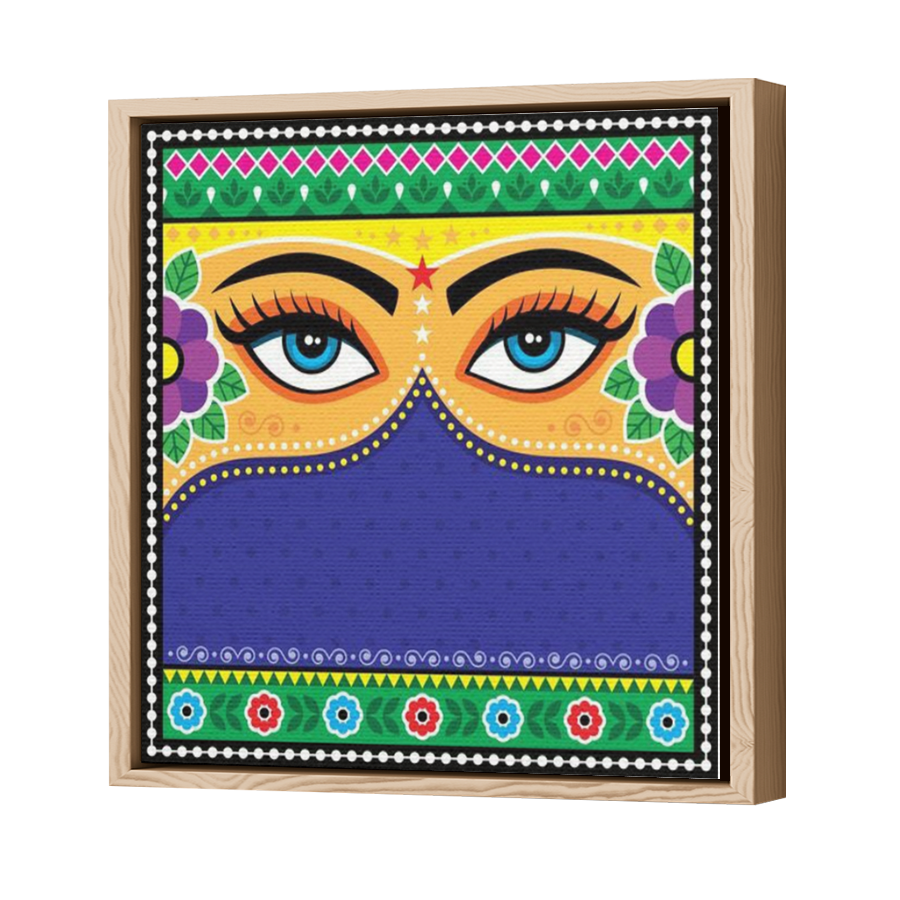 Thumbnail for Canvas - Wood Grain Floating Frame