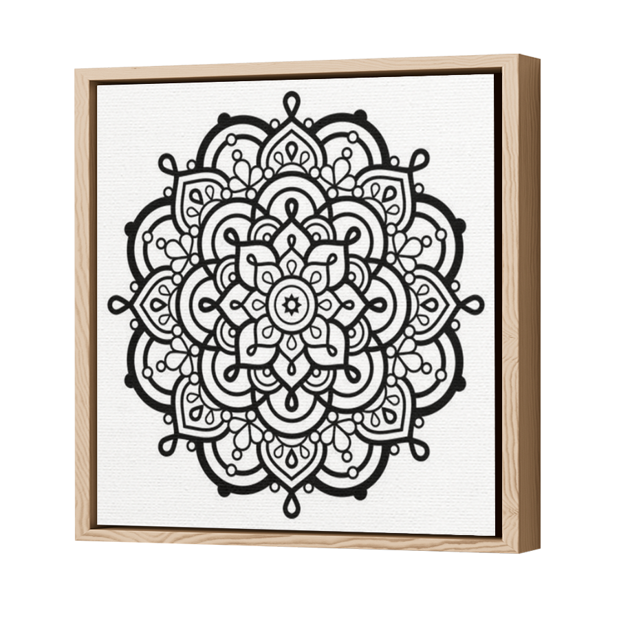 Thumbnail for Canvas - Wood Grain Floating Frame