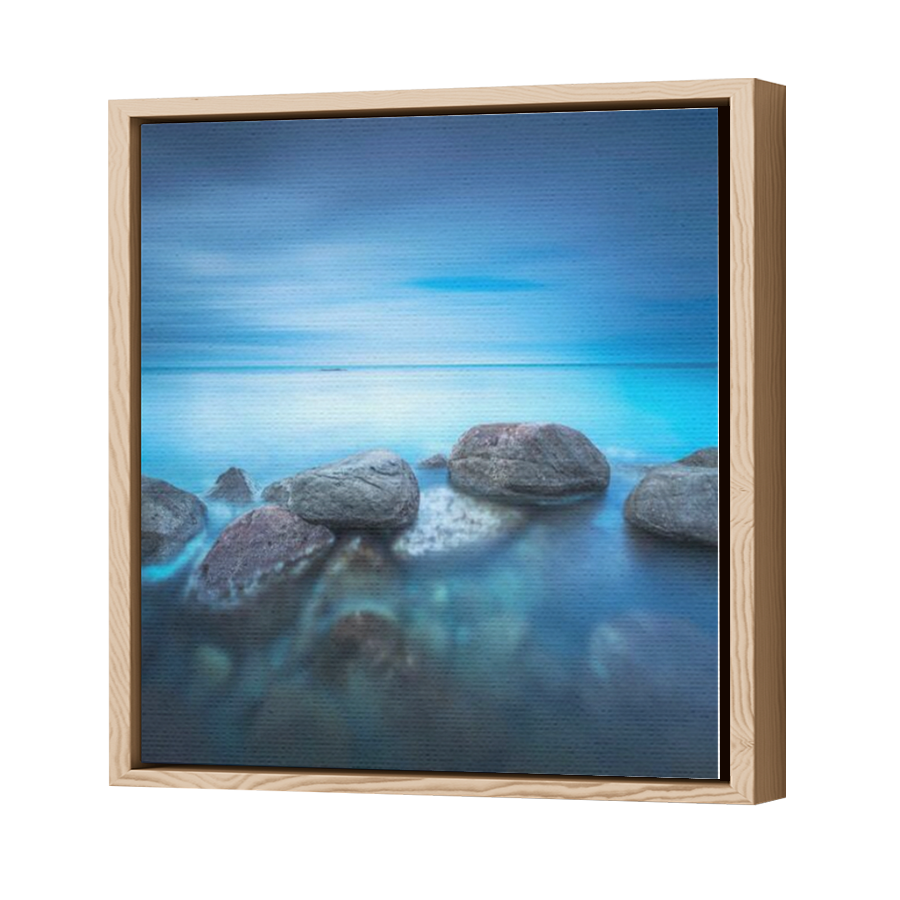 Thumbnail for Canvas - Wood Grain Floating Frame
