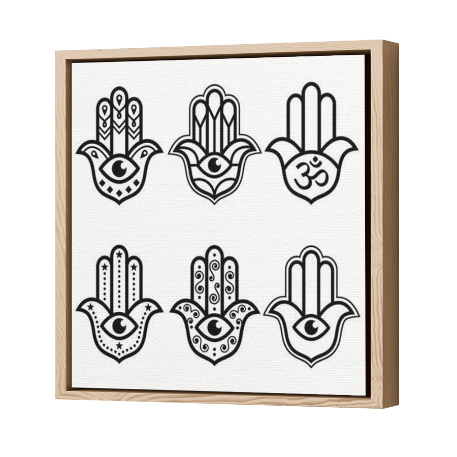 Thumbnail for Canvas - Wood Grain Floating Frame