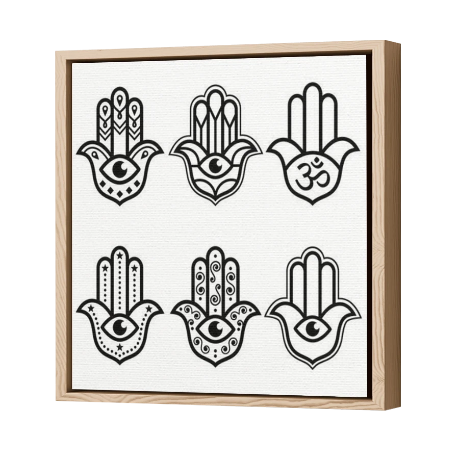 Thumbnail for Canvas - Wood Grain Floating Frame