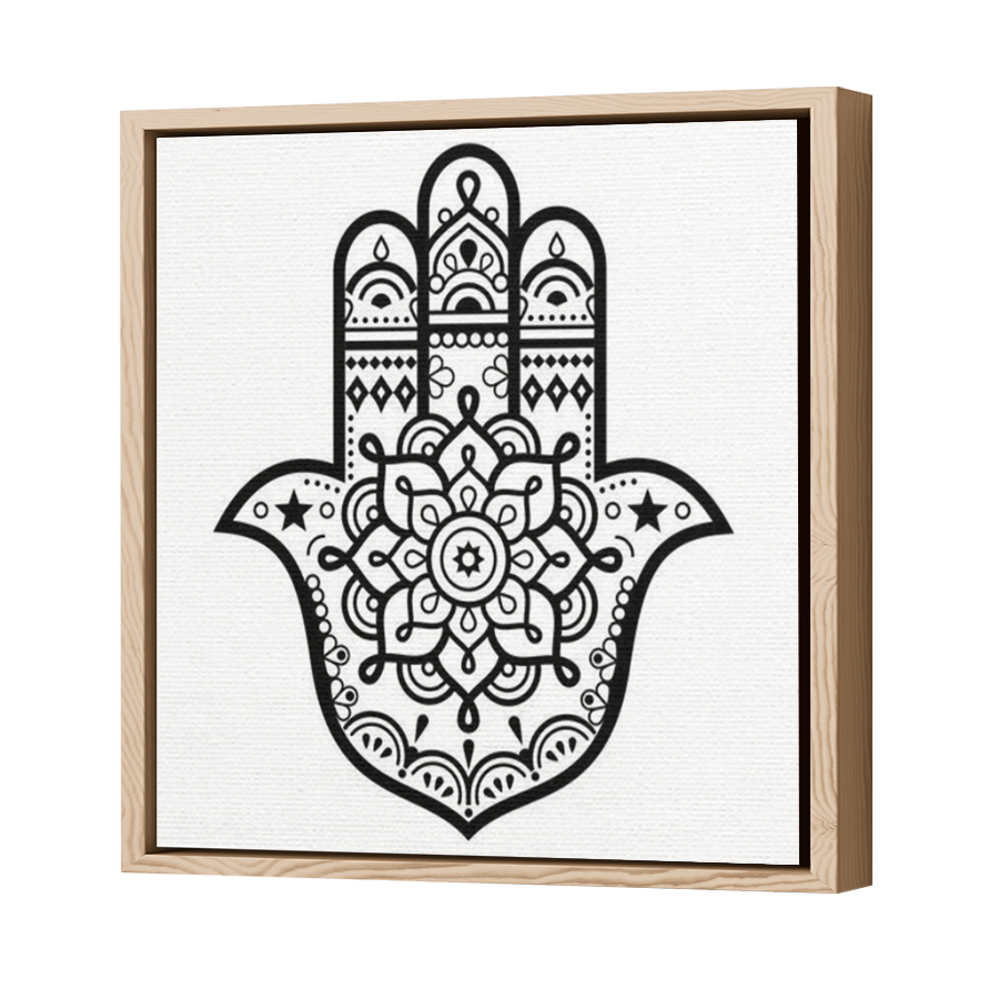Thumbnail for Canvas - Wood Grain Floating Frame