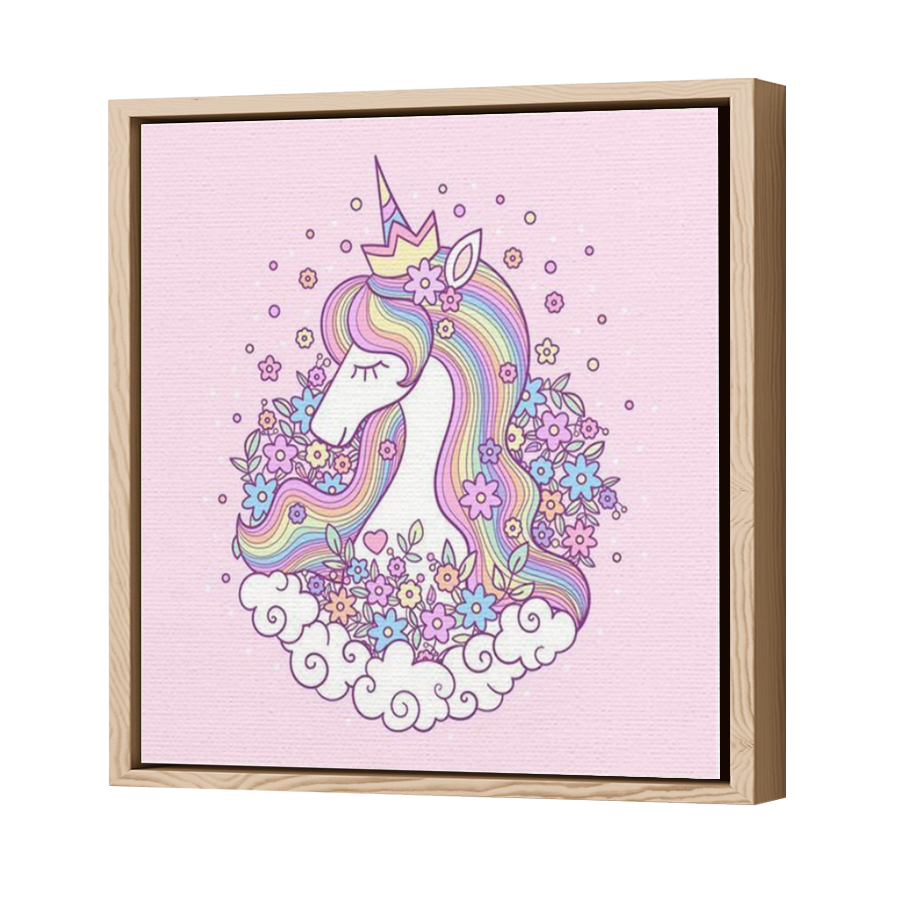 Thumbnail for Canvas - Wood Grain Floating Frame
