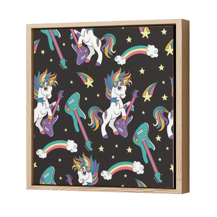 Thumbnail for Canvas - Wood Grain Floating Frame