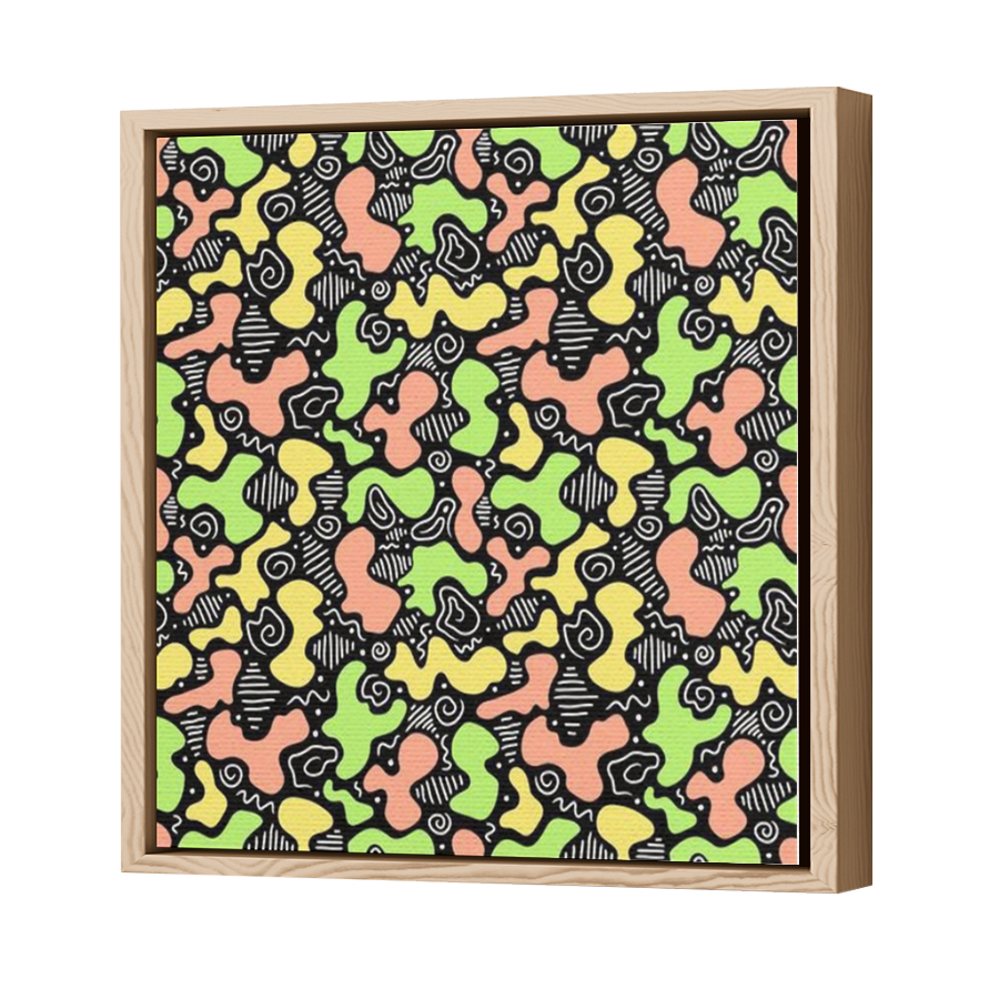 Thumbnail for Canvas - Wood Grain Floating Frame