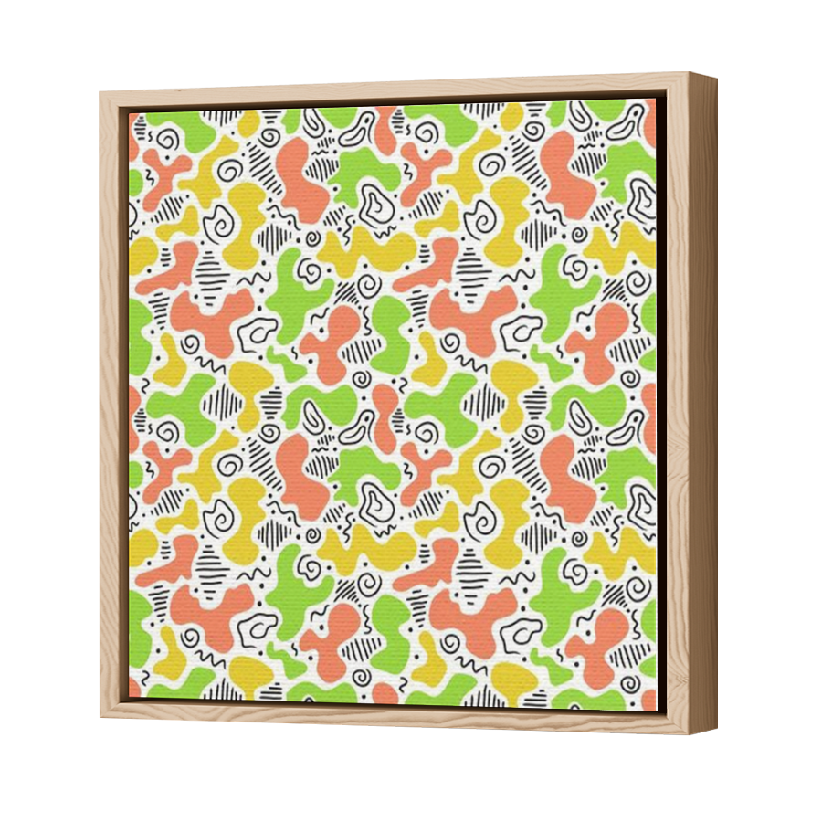 Thumbnail for Canvas - Wood Grain Floating Frame