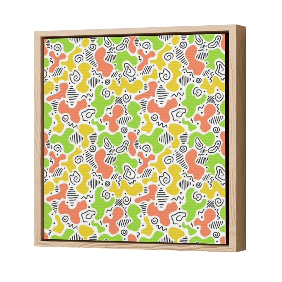 Thumbnail for Canvas - Wood Grain Floating Frame