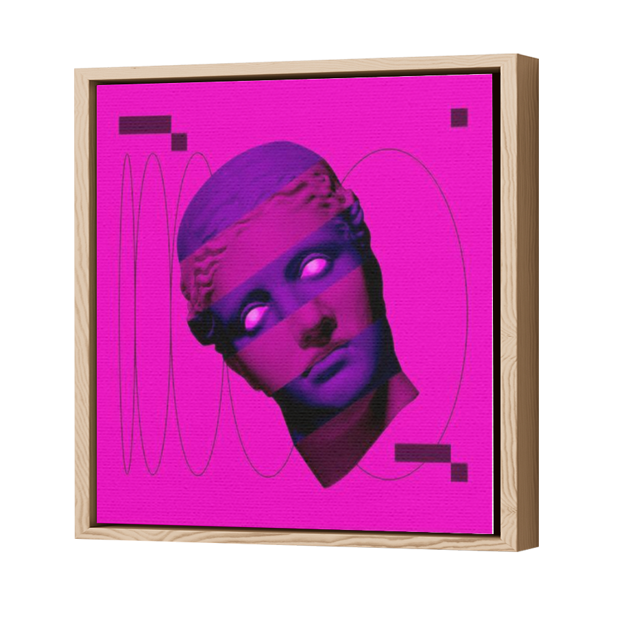 Thumbnail for Canvas - Wood Grain Floating Frame