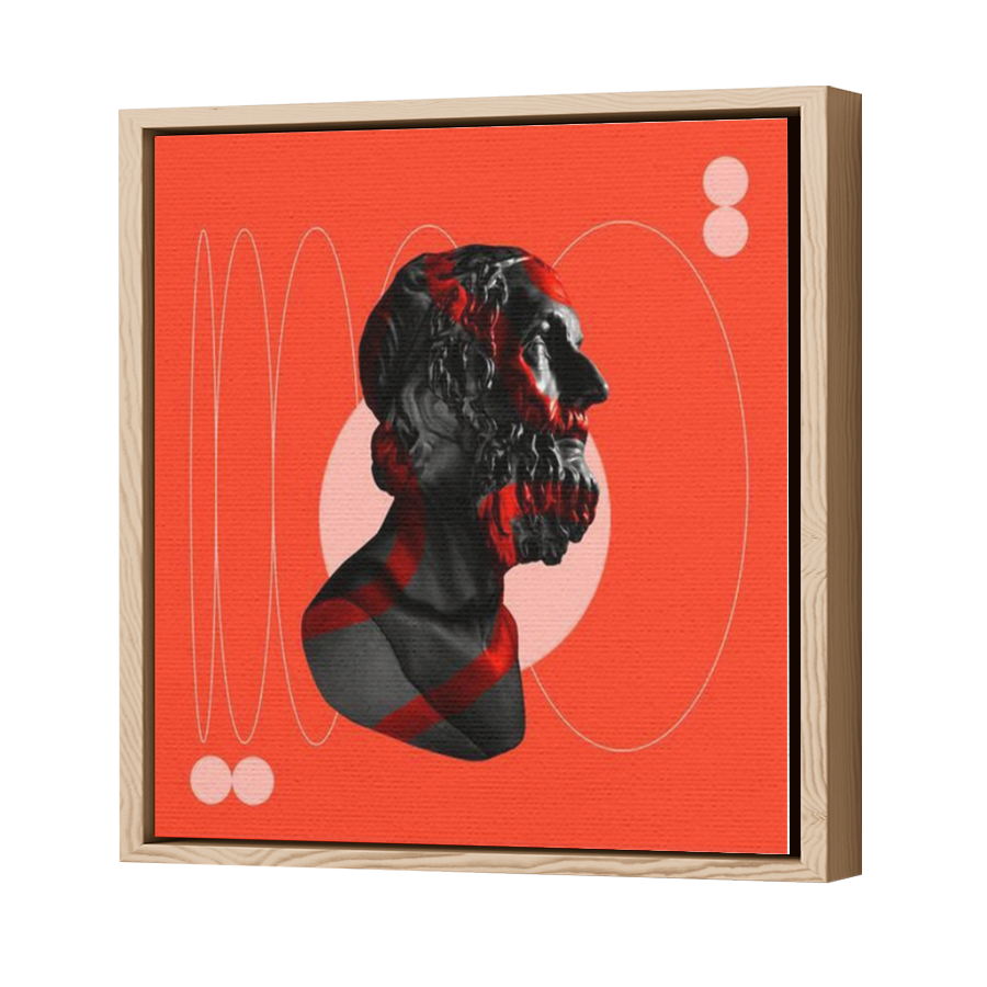 Thumbnail for Canvas - Wood Grain Floating Frame