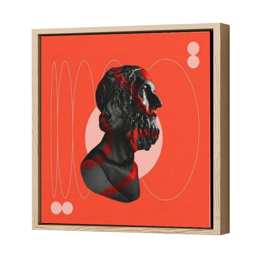 Thumbnail for Canvas - Wood Grain Floating Frame