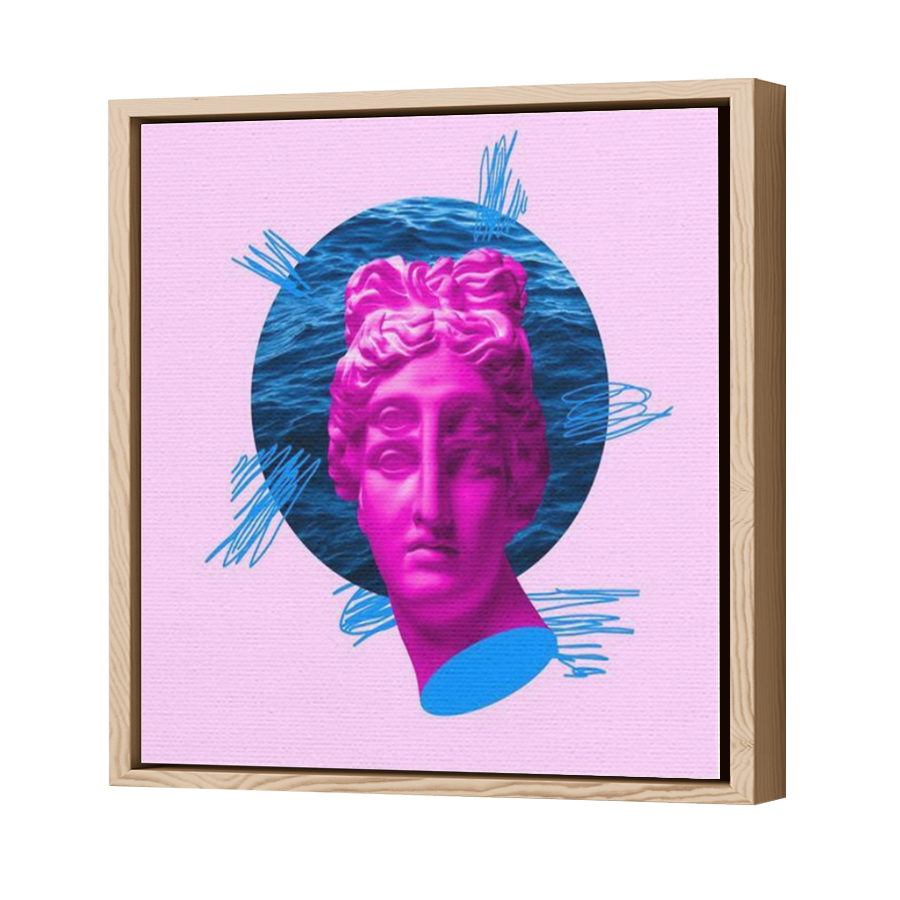 Thumbnail for Canvas - Wood Grain Floating Frame