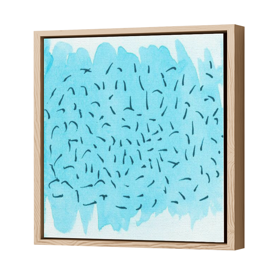 Thumbnail for Canvas - Wood Grain Floating Frame