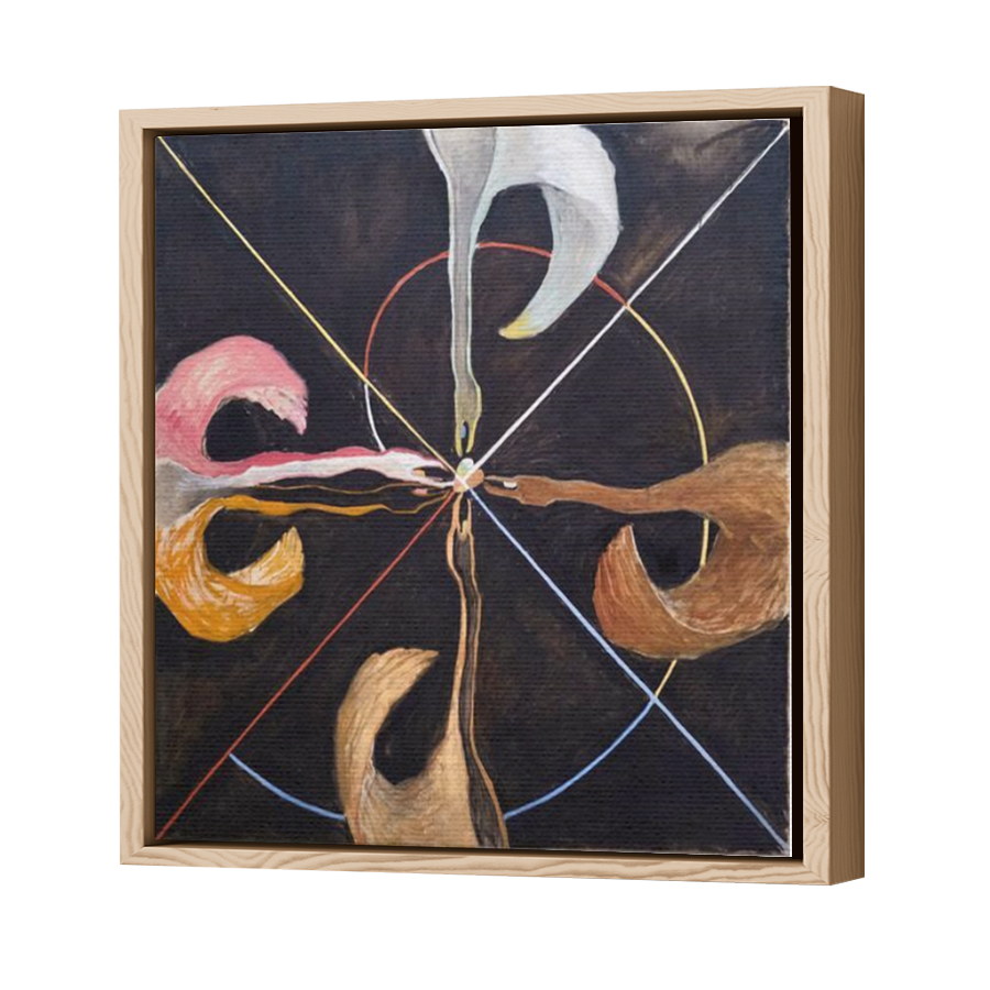 Thumbnail for Canvas - Wood Grain Floating Frame