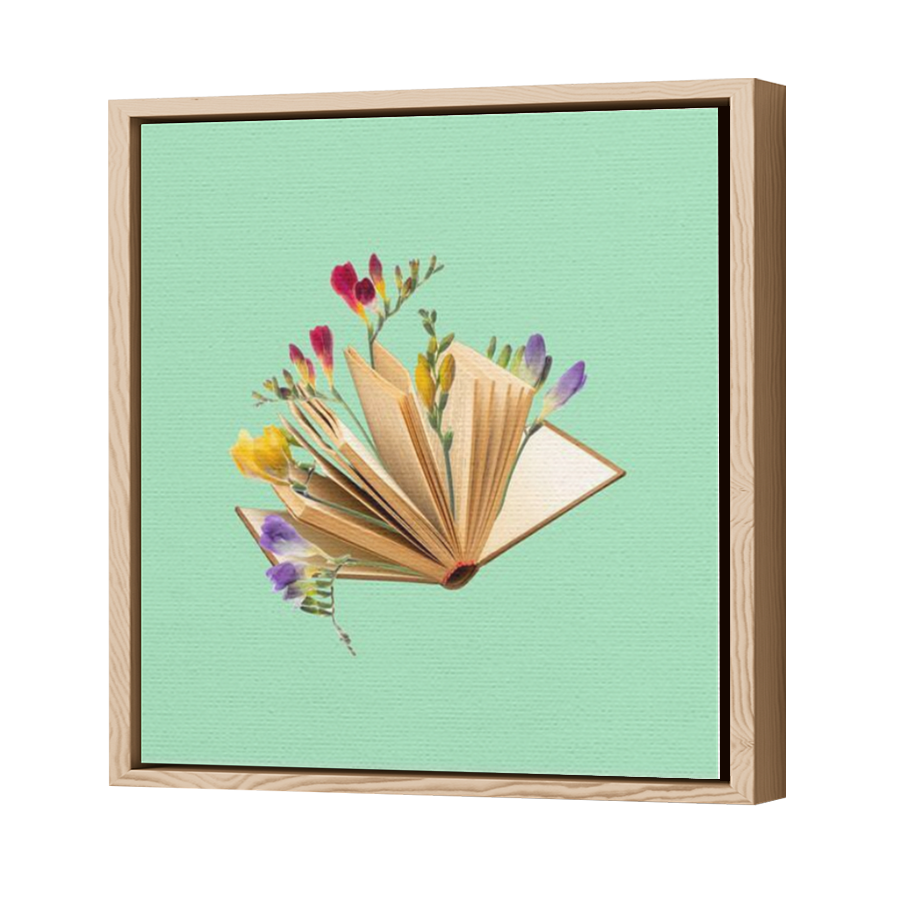 Thumbnail for Canvas - Wood Grain Floating Frame