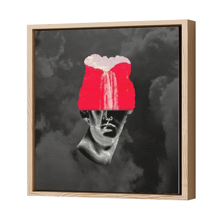 Thumbnail for Canvas - Wood Grain Floating Frame