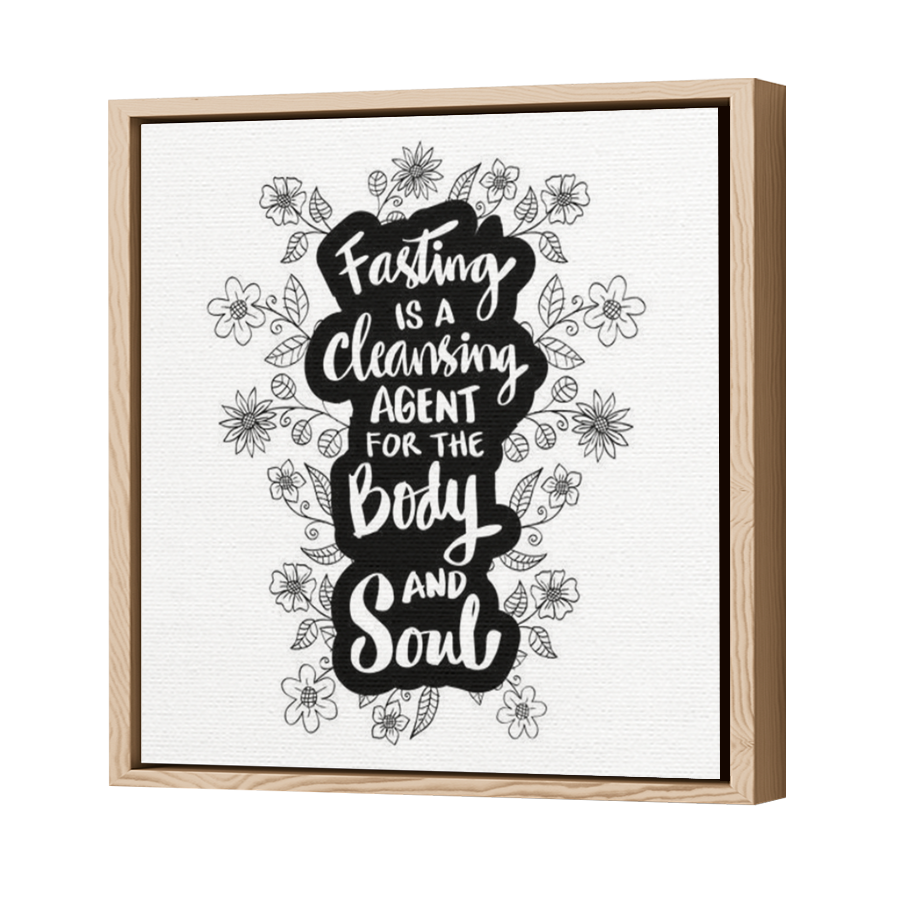 Thumbnail for Canvas - Wood Grain Floating Frame