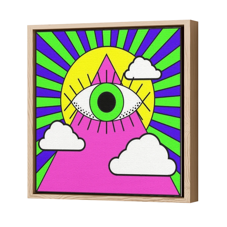 Thumbnail for Canvas - Wood Grain Floating Frame