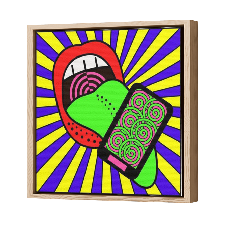 Thumbnail for Canvas - Wood Grain Floating Frame