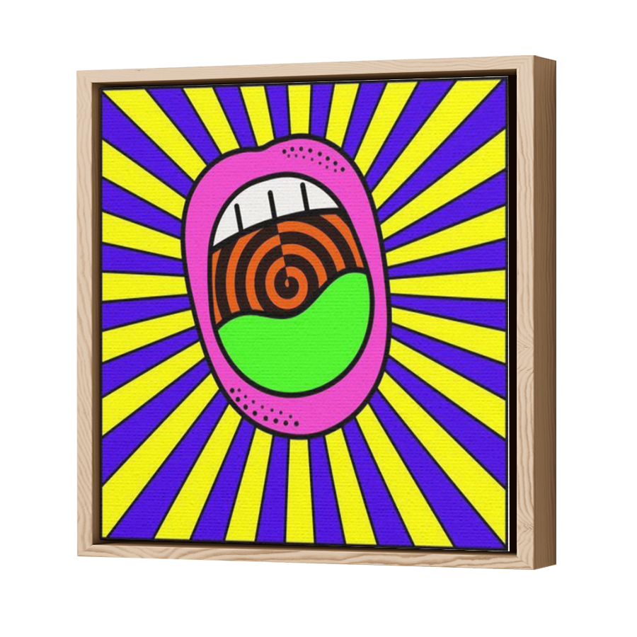 Thumbnail for Canvas - Wood Grain Floating Frame