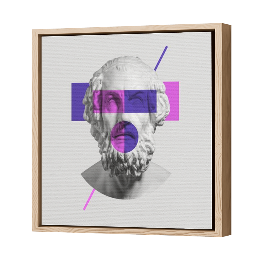 Thumbnail for Canvas - Wood Grain Floating Frame