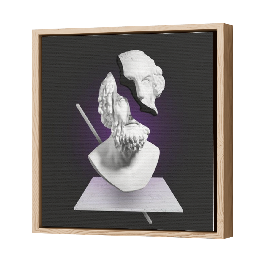 Thumbnail for Canvas - Wood Grain Floating Frame