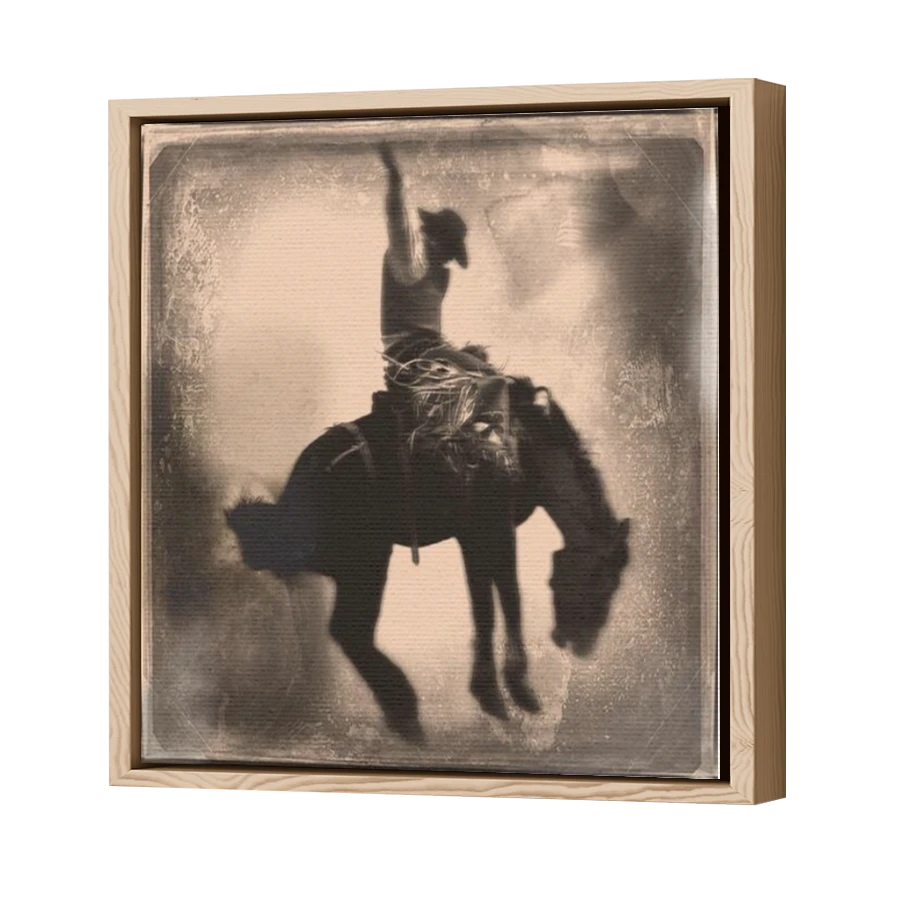 Thumbnail for Canvas - Wood Grain Floating Frame