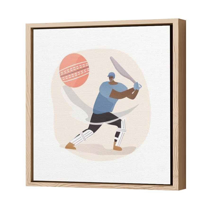 Thumbnail for Canvas - Wood Grain Floating Frame