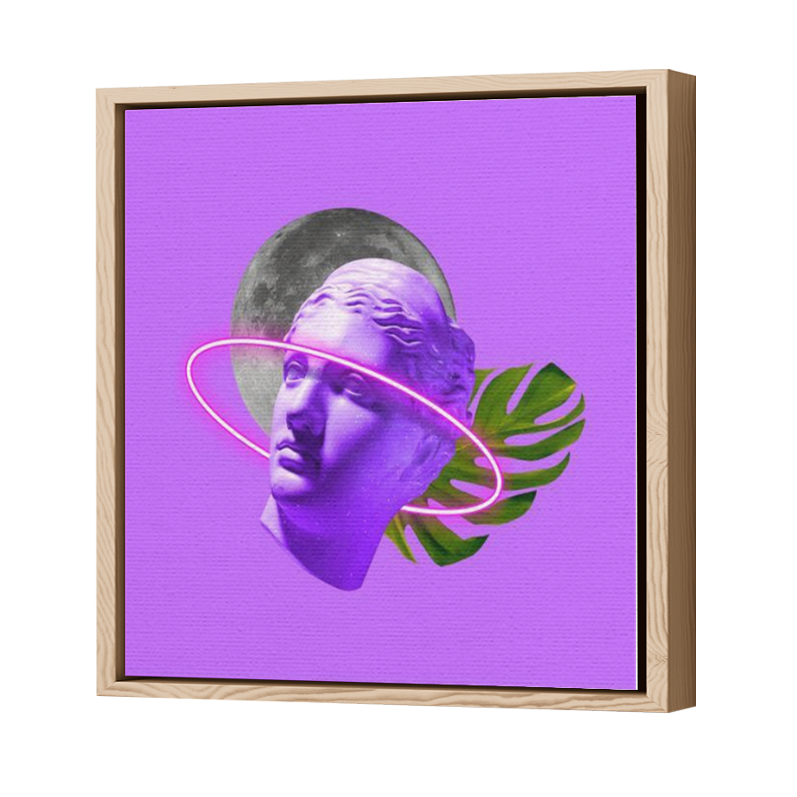 Thumbnail for Canvas - Wood Grain Floating Frame