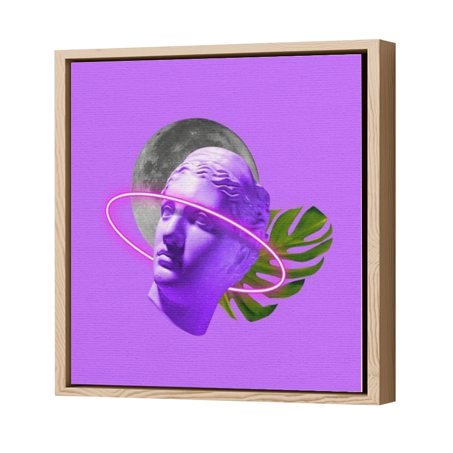 Thumbnail for Canvas - Wood Grain Floating Frame