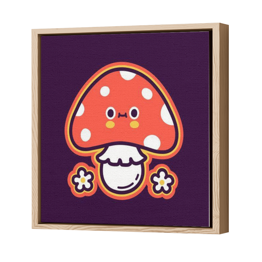 Thumbnail for Canvas - Wood Grain Floating Frame