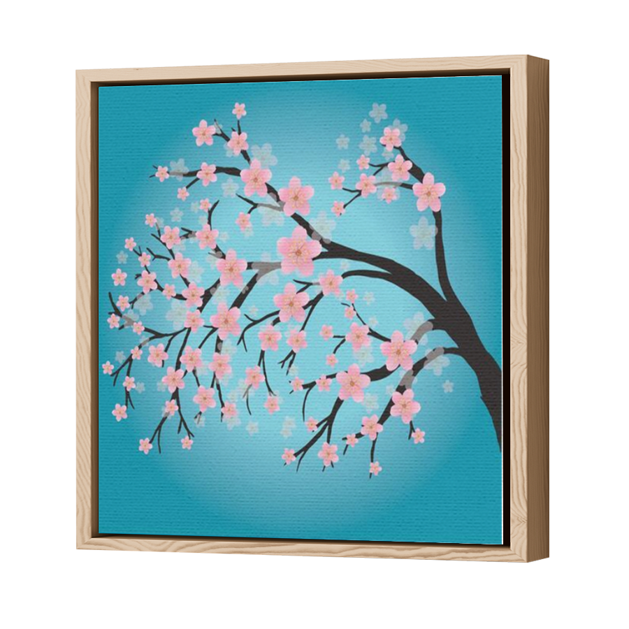 Thumbnail for Canvas - Wood Grain Floating Frame