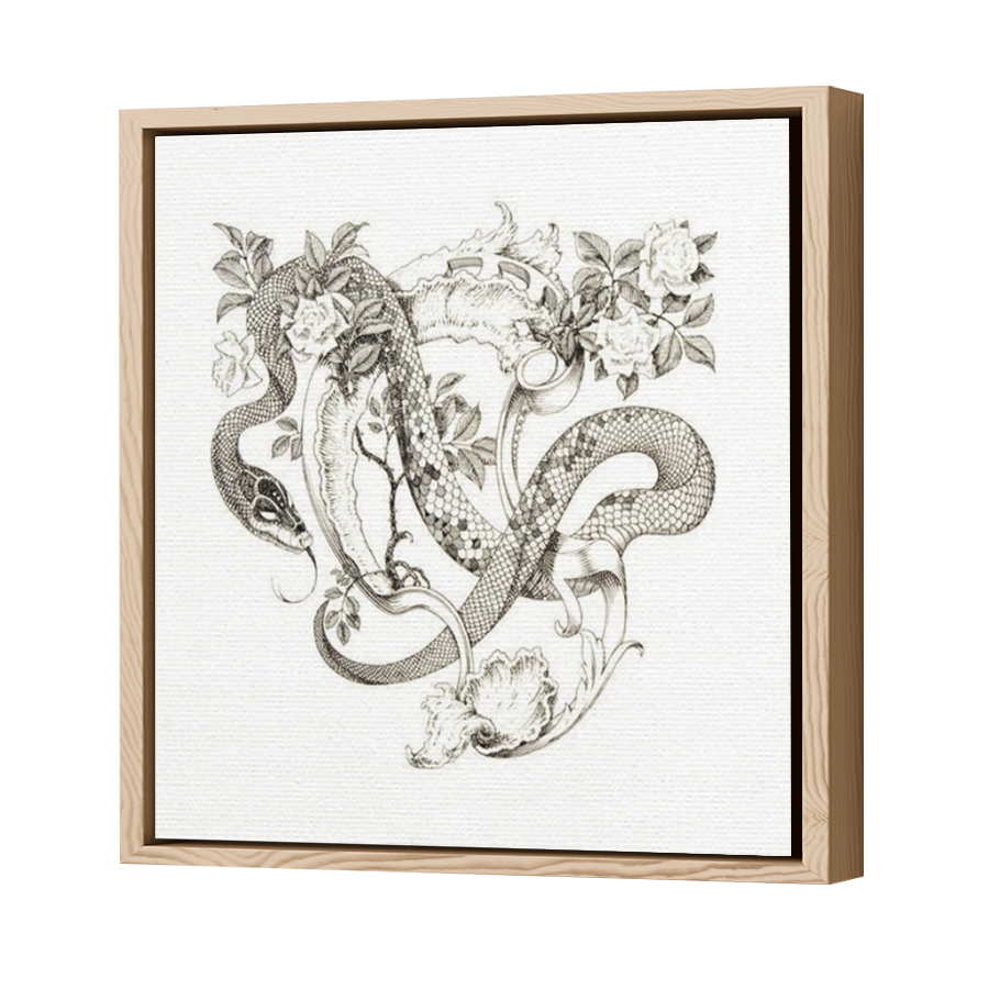 Thumbnail for Canvas - Wood Grain Floating Frame