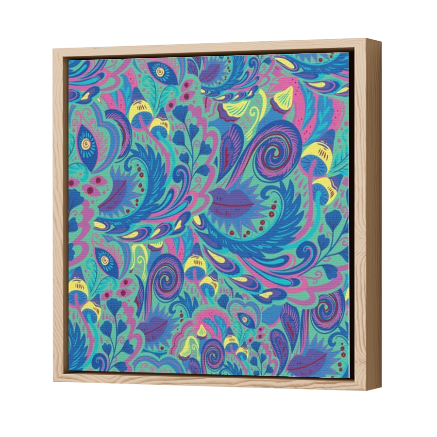 Thumbnail for Canvas - Wood Grain Floating Frame