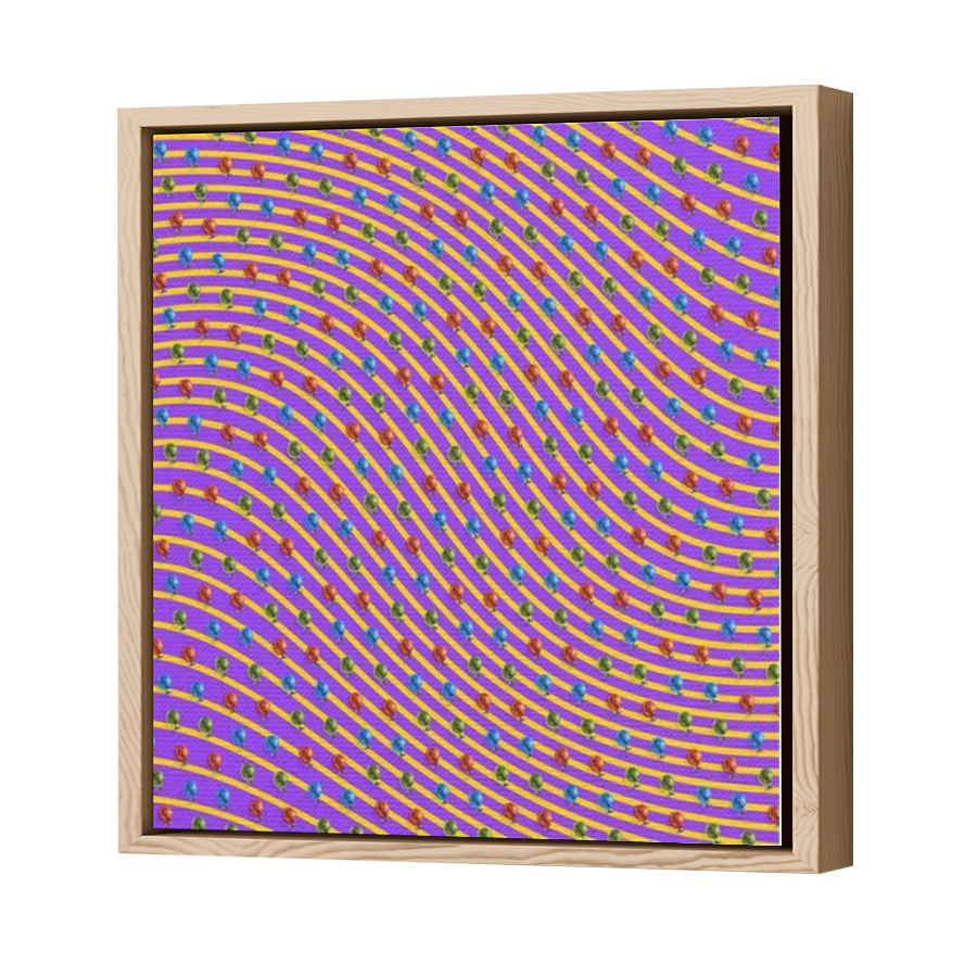 Thumbnail for Canvas - Wood Grain Floating Frame