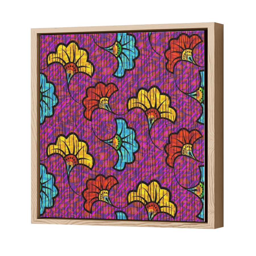 Thumbnail for Canvas - Wood Grain Floating Frame