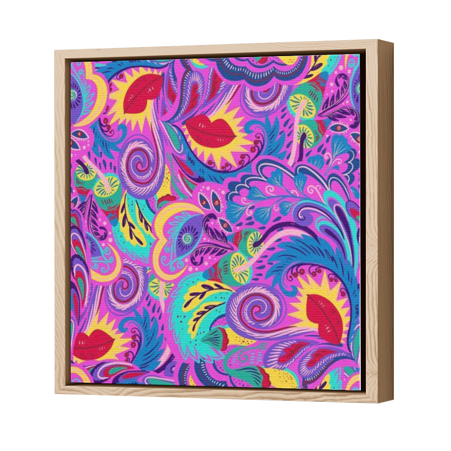 Thumbnail for Canvas - Wood Grain Floating Frame